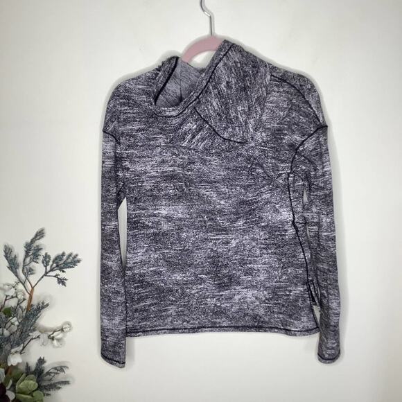 LULULEMON Forever Endeavor Pullover Rush Jacquard Black White Sz 4 {Q1} - Picture 7 of 9